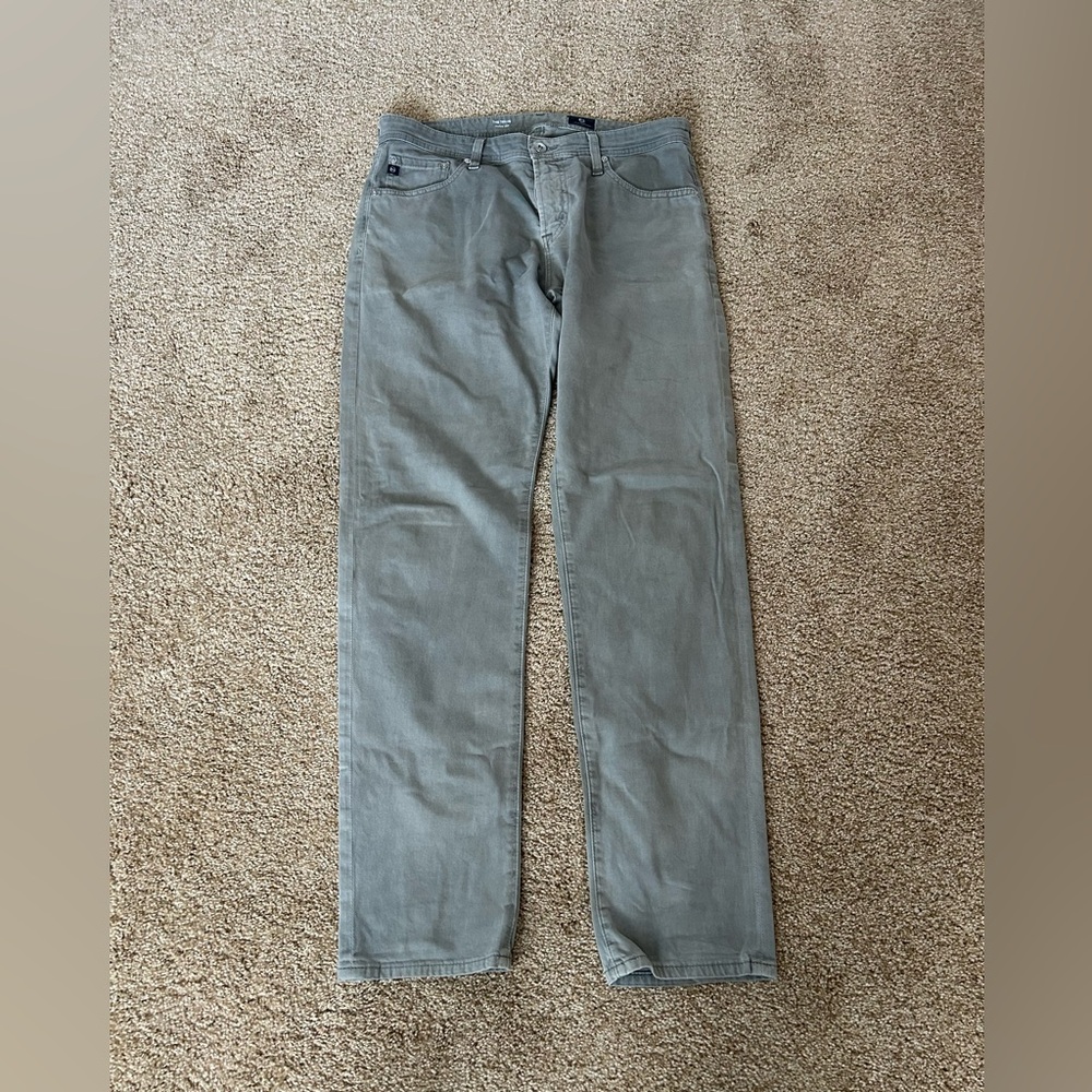 Classic Gray Straight-Leg Pants